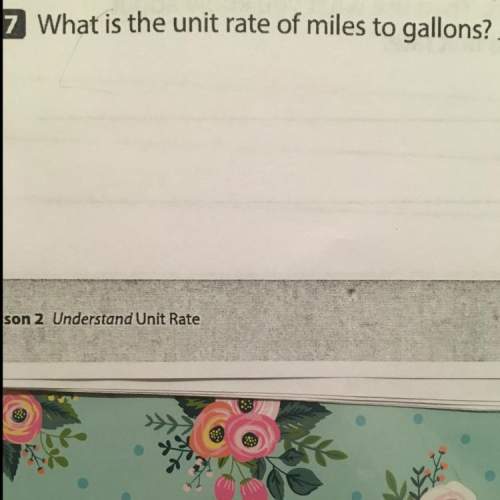 What is the unit rate of mile to gallon of 30 miles and 1 gallon?