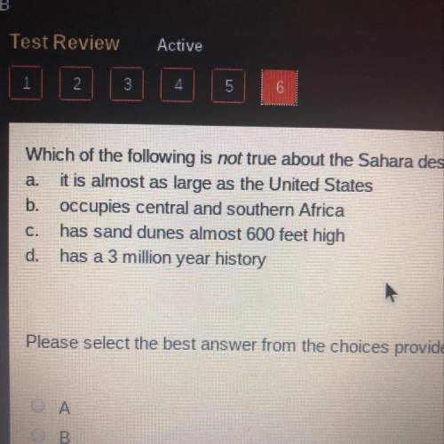 Which of the following is not true about the sahara desert