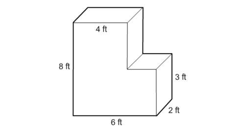 Asmaller rectangular prism has been cut out of a larger rectangular prism. the larger rectangular pr
