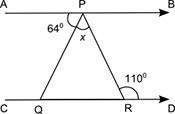 In the figure shown, line ab is parallel to line cd.part a: what is the measure o