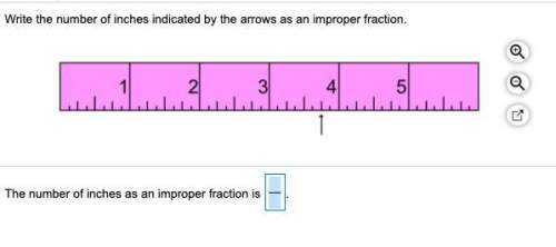 What is the number of inches as a improper fraction