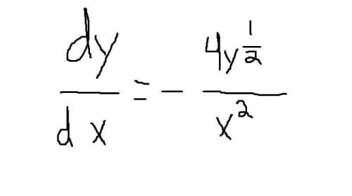 A curve has equation y=2/x square root what is dy/dx