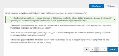 Which evidence is most relevant to Nixon's claim that his spending plans are superior to Kennedy's?