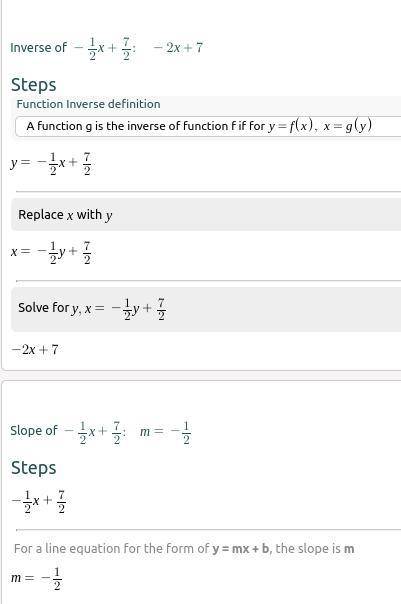 What is the y-value
y = 6x – 3
x+2y = 7