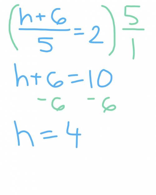 What’s h ?  and how do you solve it and show the steps