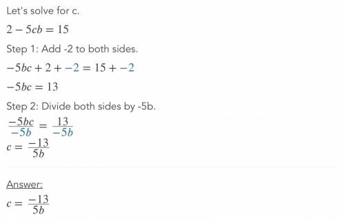 Evalute b (caret) 2-5c b=15 and c =9