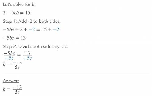 Evalute b (caret) 2-5c b=15 and c =9