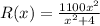 R(x)=\frac{1100x^2}{x^2+4}