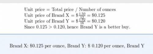 Brand X costs $2.17 for 13 ounces. Brand Y costs 6 Cents more per ounce. What is the cost of 16 ounc
