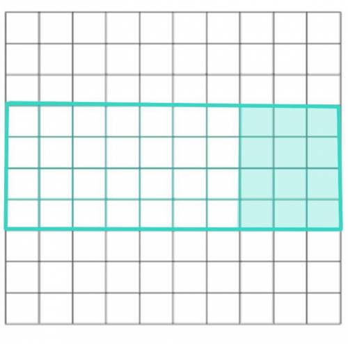 Shade 12 squares on the 4-by-10 grid. What percent to is shaded?