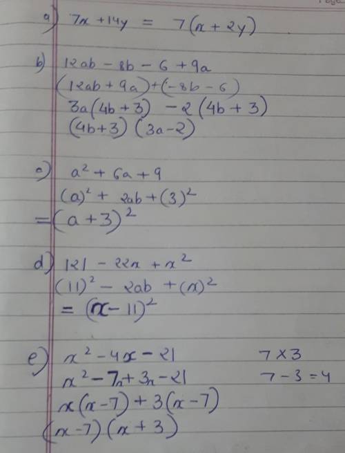 ALGEBRAIC EXPRESSION, FACTORIZATION AND IDENTITIES... pls help me in this... (2)​