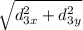 \sqrt{d_{3x}^2 + d_{3y}^2}