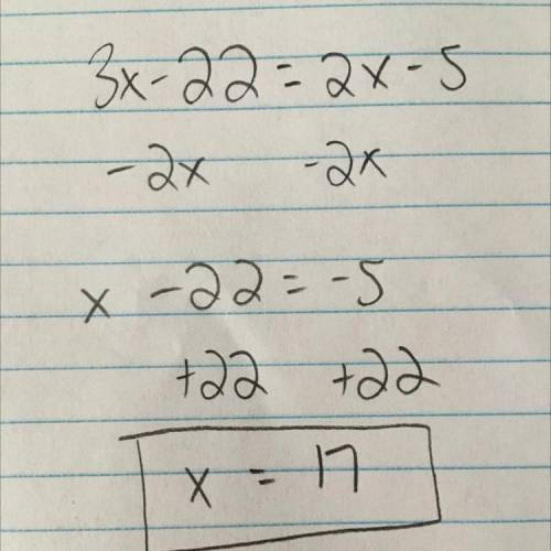Given mn, find the value of x.