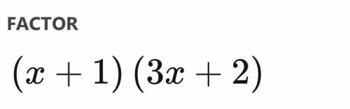 Please 
Explain, in detail, the steps on how to factor the following trinomial: 3x^2 + 5x + 2