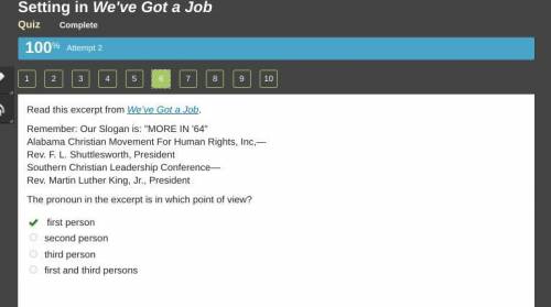 Read this excerpt from We’ve Got a Job. Remember: Our Slogan is: MORE IN '64 Alabama Christian Mov