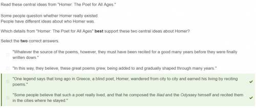 Read these central ideas from Homer. The Poet for All Ages. Some people question whether Homer rea