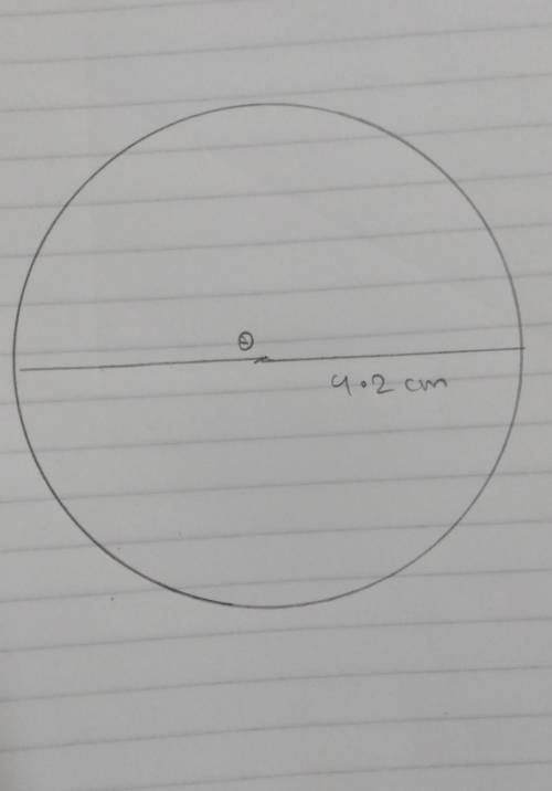 Draw a circle whose radius is 3CM. 4.2Cm. 5.3CM​