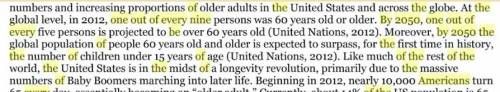By the year 2050, one out of every nine americans will be elderly. true or false