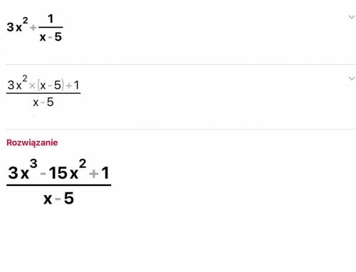 3x²+1/x-5
solve this.