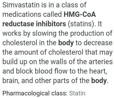 What system does simsvastatin belong to ?
