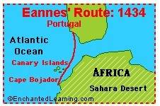 Which route did gil eannes navigate during the age of exploration