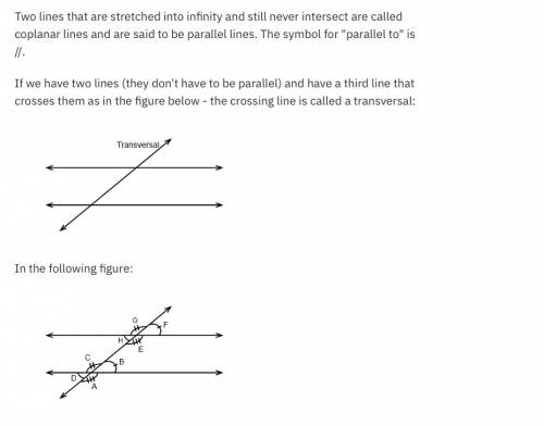 Find the measures of all angles formed by line a parallel to line b with traversal m, if:  one angle