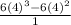 \frac{6(4)^3-6(4)^2}{1}