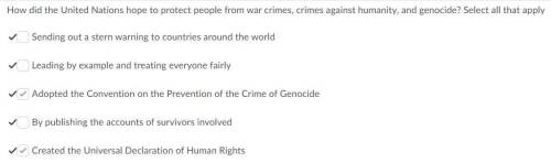 How did the United Nations hope to protect people from war crimes, crimes against humanity, and geno