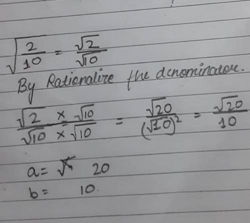 Rationalize the denominator of expression​