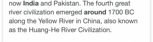 What rivers did ancient india develop around