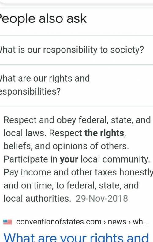 What are our rights and responsibilities in creating a just society? helpp