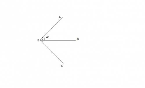 We are given that m∠aeb = 45° and ∠aec is a right angle. the measure of ∠aec is 90° by the definitio