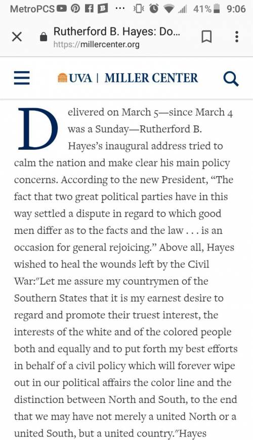 What were the challenges rutherford b hayes faced as a president?