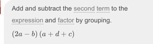 1. Factorise the expressions.a2a2 + 2ad + 2ac - ab - bd - bc​