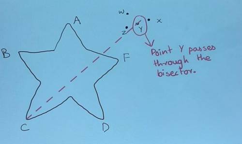 Which point lies on the bisector?