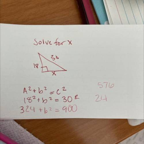 Find the value of x
x=
30
18