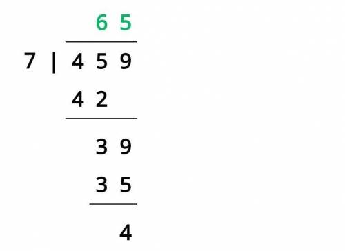 Solve 7 divided by 459 step by step please