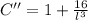 C'' = 1 + \frac{16}{l^{3}}