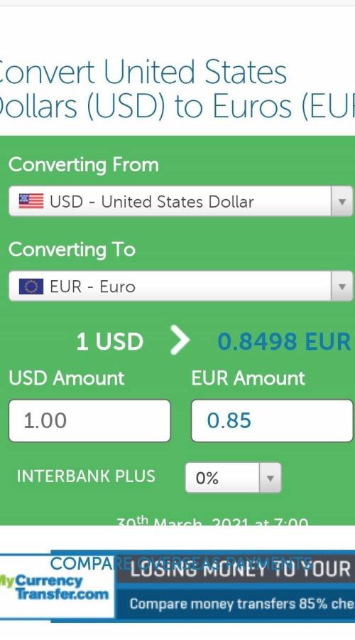 1. What is the currency of Belgium?

2. What is the current exchange rate between the US dollar and