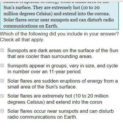 The difference between sunspots solar flares and prominence
