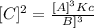[C]^2=\frac{[A]^3Kc}{B]^3}