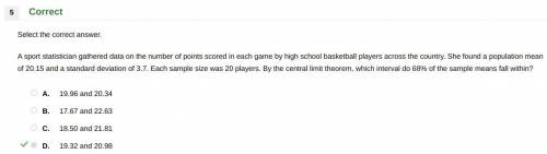 A sport statistician gathered data on the number of points scored in each game by high school basket