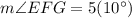 m\angle EFG=5(10^\circ)
