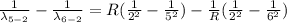 \frac{1}{\lambda_{5-2}}-   \frac{1}{\lambda_{6-2}}=R(\frac{1}{2^2}-\frac{1}{5^2} )-\frac{1}R(\frac{1}{2^2}-\frac{1}{6^2} )