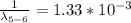\frac{1}{\lambda_{5-6}}=1.33*10^{-3}