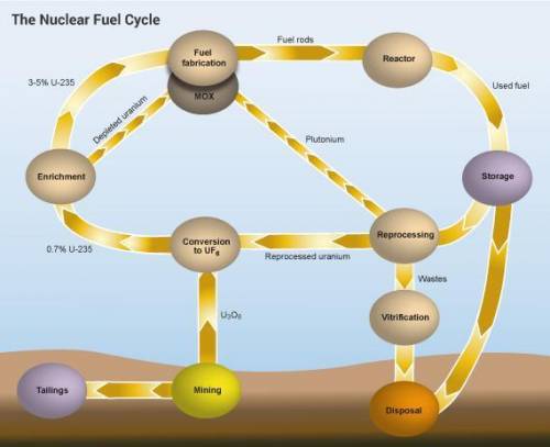 What is the first stage of the nuclear fuel cycle?