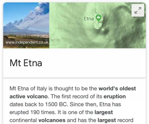 What is the oldest active volcano on earth?