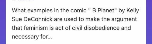 What examples in the comic  B Planet by Kelly Sue DeConnick are used to make the argument that fem