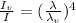 \frac{I_v}{I}=(\frac{\lambda}{\lambda_v} )^4