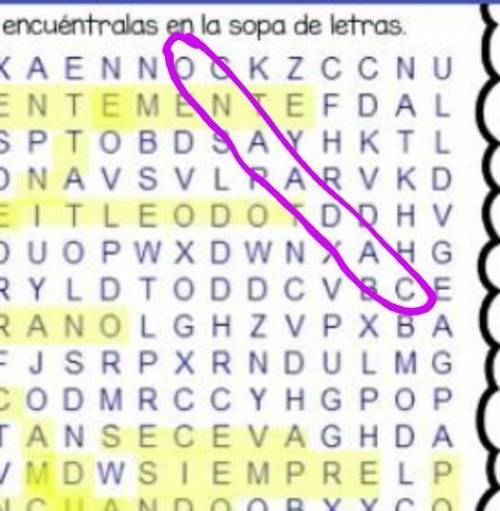 Can anyone find cada año in this word search? This is the only word I have left!